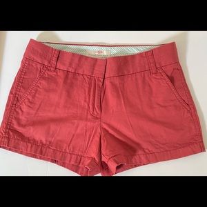 Womens J.Crew Cotton Chino Broken-In Shorts size 2